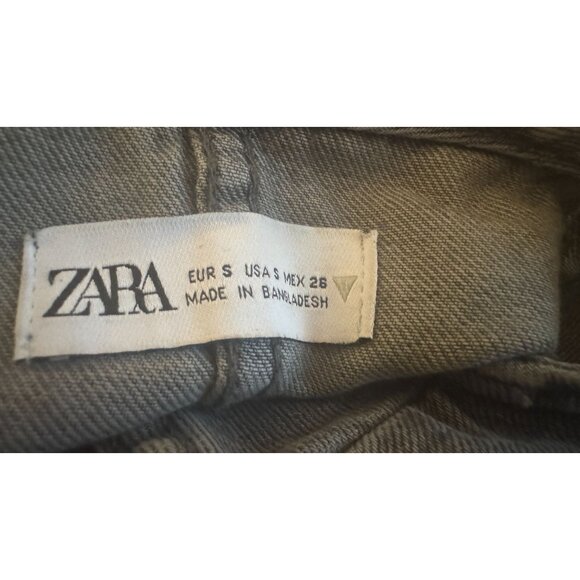 2/$30 ZARA Small Gray Wrap Style Denim Jacket - Picture 4 of 16